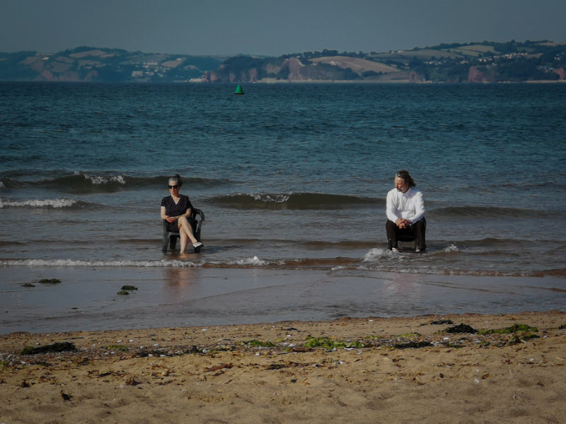 Two people on chairs - photo by Julia Weir